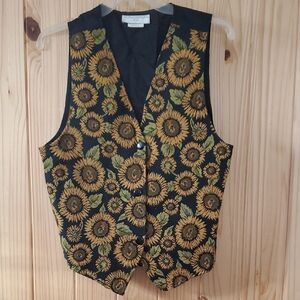 Vintage Sunflower Vest